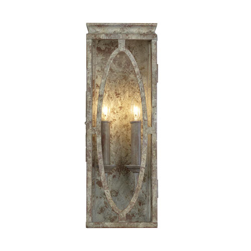 Visual Comfort & Co. Studio Collection Patrice Wall Sconce, 2-Light, Deep Abyss, Clear Shade, 17.25"H (WB1884DA 706U5G8) 