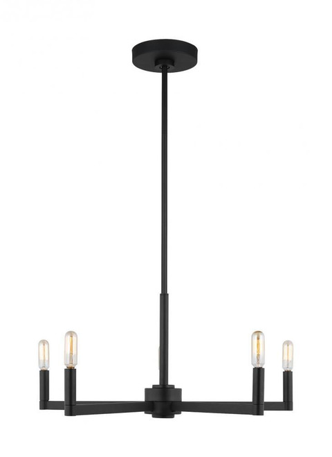 Visual Comfort & Co. Studio Collection Fullton Chandelier, 5-Light, Midnight Black, 24"W (3164205-112 7070208) 