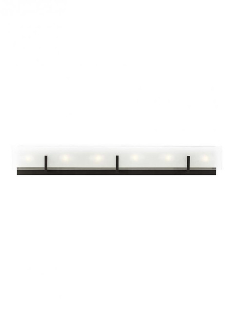 Visual Comfort & Co. Studio Collection Syll Wall / Bath Sconce, 6-Light, Midnight Black, Clear Shade, 38"W (4430806-112 70732PN) 