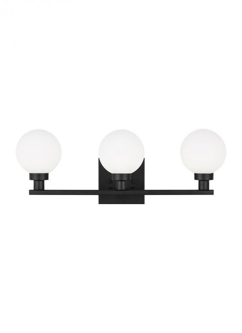 Visual Comfort & Co. Studio Collection Clybourn Bathroom Vanity Light, 3-Light, Midnight Black, 21.63"W (4461603-112 706X860) 