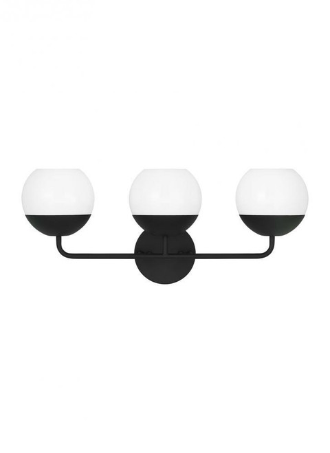 Visual Comfort & Co. Studio Collection Alvin Wall Sconce, 3-Light, Midnight Black, 24.13"W (4468103-112 706X73U) 
