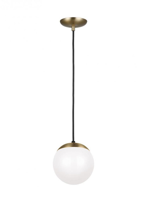 Visual Comfort & Co. Studio Collection Leo - Hanging Globe Pendant, 1-Light, LED, Satin Brass, 8"W (6018EN3-848 70709RH) 