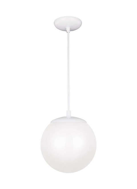 Visual Comfort & Co. Studio Collection Leo - Hanging Globe Pendant, 1-Light, LED, White, 8"Dia (6018EN3-15 70709RG) 
