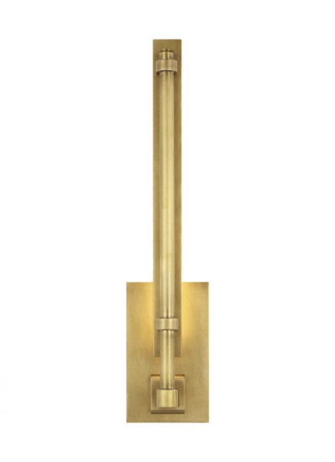 Visual Comfort & Co. Modern Collection Kal Small Sconce, 1-Light, LED, Natural Brass, 13.3"H (700BCKAL13NB-LED930 70PGCLQ) 