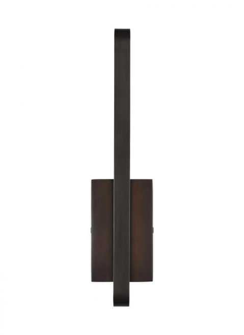 Visual Comfort & Co. Modern Collection Banda Wall/Bath Vanity Light, 1-Light, LED, Dark Bronze, 13"H (700BCBND13Z-LED930-277 70PGCL9) 