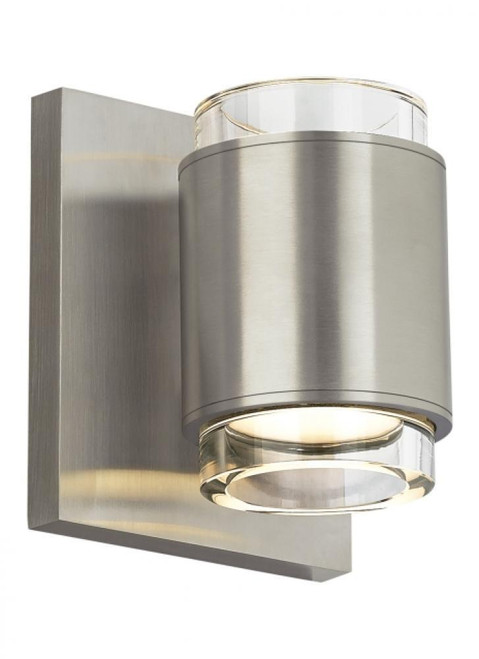 Visual Comfort & Co. Modern Collection Voto Round Wall Sconce, 1-Light, LED, Satin Nickel, 5"H (700WSVOTRCS-LED930 70PDFVQ) 
