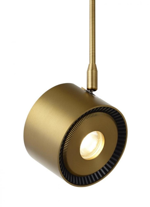 Visual Comfort & Co. Modern Collection ISO Head, 1-Light, LED, Aged Brass, 3.6"H (700MPISO8272006R-LED 70E4F5T) 