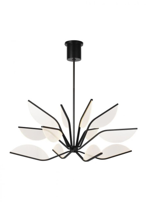 Visual Comfort & Co. Modern Collection Belterra Chandelier, 1-Light, LED, Matte Black, 38"W (700BLT38B-LED935 70PKE8N) 