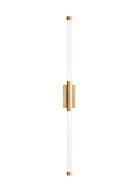 Visual Comfort & Co. Modern Collection Phobos Wall Sconce, 2-Light, LED, Natural Brass, 31.5"H (700WSPHB33NB-LED927 70PGHFK) 