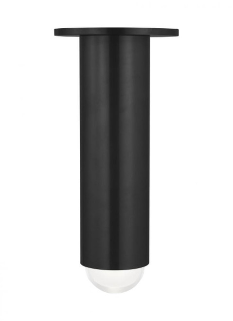 Visual Comfort & Co. Modern Collection Ebell Medium Flush Mount, 1-Light, LED, Dark Bronze, 9.7"H (700FMEBL10Z-LED927 70PGEHE) 