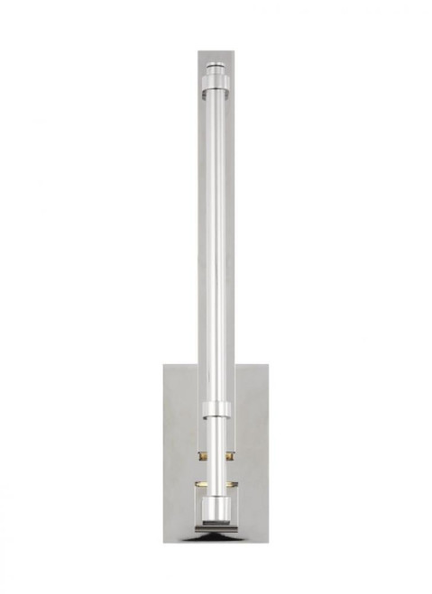 Visual Comfort & Co. Modern Collection Kal Small Sconce, 1-Light, LED, Polished Nickel, 13.3"H (700BCKAL13N-LED930-277 70PGCLU) 