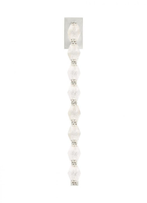 Visual Comfort & Co. Modern Collection Collier Wall Sconce, LED, Polished Nickel, 27.6"H (700WSCLR28N-LED930 70PKE6G) 