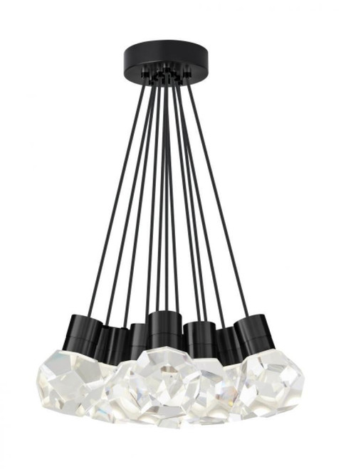 Visual Comfort & Co. Modern Collection Kira Ceiling Pendant, 11-Light, LED, Black, 20"W (700TDKIRAP11BB-LEDWD 70PGJGX) 