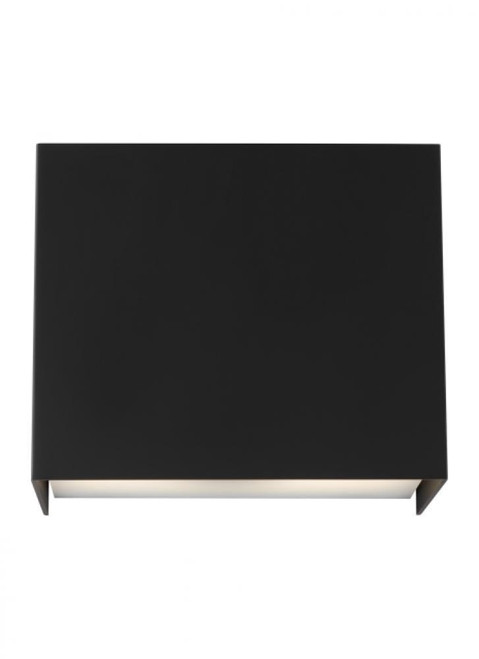Visual Comfort & Co. Modern Collection Brompton Small Wall Sconce, 1-Light, LED, Nightshade Black, 6"L (700WSBMT5B-LED930 70PKDA1) 