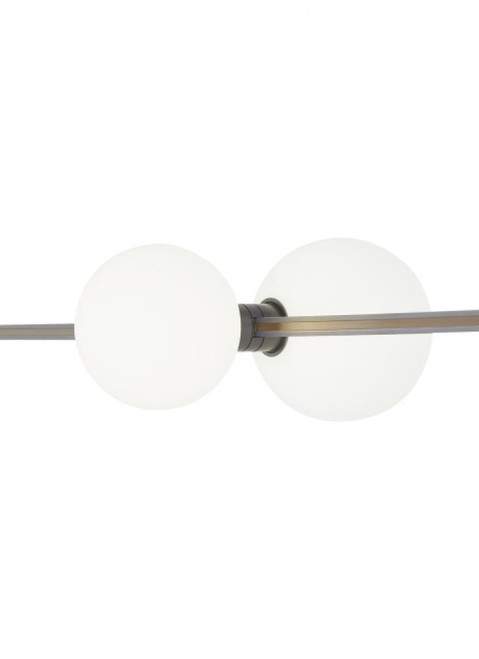 Visual Comfort & Co. Modern Collection Orbs Head MonoRail, LED, Antique Bronze, 12.8"L (700MOORBSHZ-LED930 70PGJFM) 