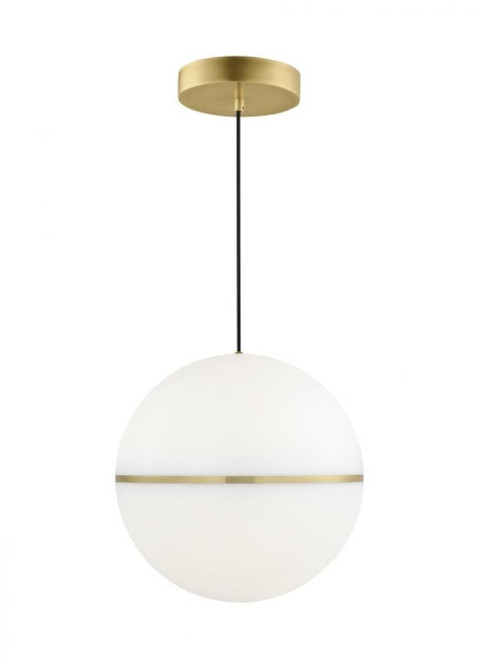 Visual Comfort & Co. Modern Collection Hanea X-Large Pendant, 1-Light, LED, Natural Brass, 18"W (700TDHNE18NB-LED930 70PGFGN) 