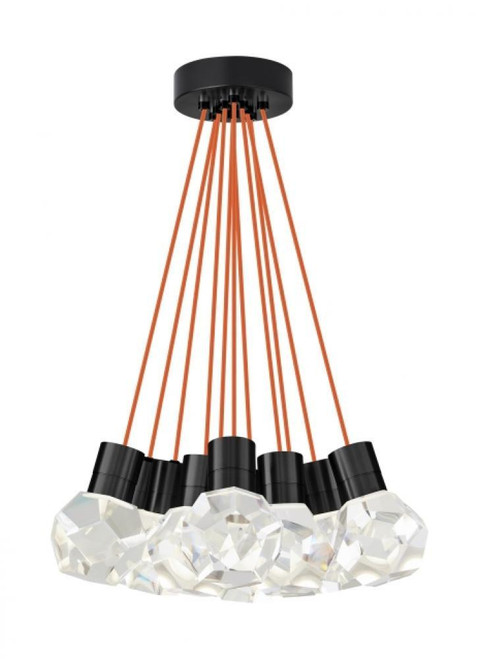 Visual Comfort & Co. Modern Collection Kira Ceiling Pendant, 11-Light, LED, Black, 20"W (700TDKIRAP11OB-LEDWD 70PGKDE) 