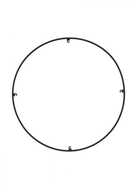 Visual Comfort & Co. Modern Collection Trellis Spacer Round, Nightshade Black, 18.3"W (700TRSRNGR418B 70PGCK0) 