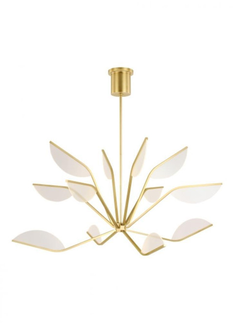 Visual Comfort & Co. Modern Collection Belterra Chandelier, 1-Light, LED, Natural Brass, 48"W (700BLT48NB-LED935 70PKE8T) 