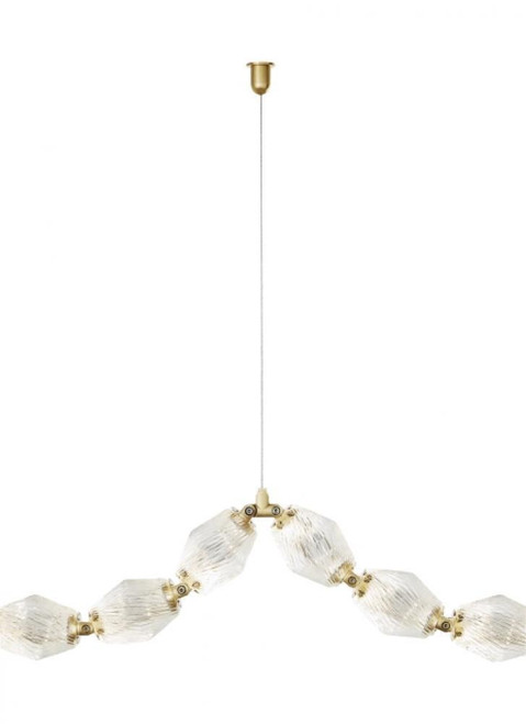 Visual Comfort & Co. Modern Collection Collier Swag Cable, Natural Brass, 0.8"H (700CLRSWAGNB 70PGHGY) 