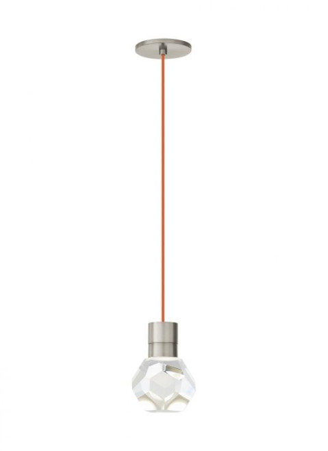 Visual Comfort & Co. Modern Collection Kira Pendant, 1-Light, LED, Satin Nickel, 7.1"H (700TDKIRAP1OS-LED930 70PGKF8) 