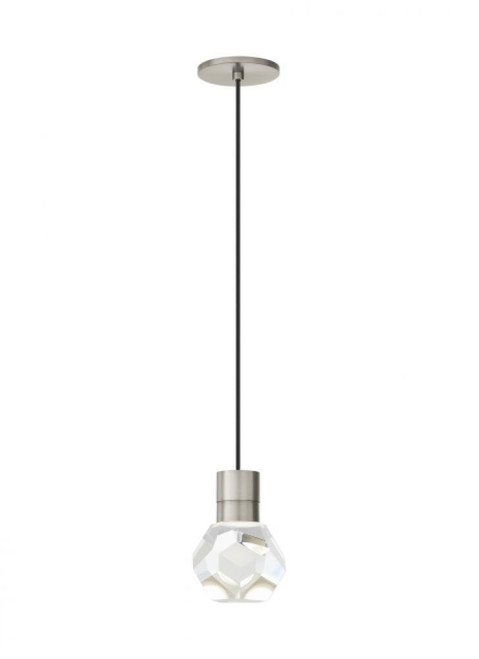 Visual Comfort & Co. Modern Collection Kira Ceiling Pendant, 1-Light, LED, Satin Nickel, 7.1"H (700TDKIRAP1BS-LEDWD 70PGKEQ) 