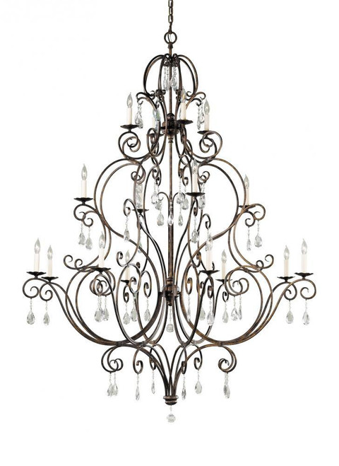 Generation Lighting 16 - Light Multi-Tier Chandelier, Generation Lighting - Feiss F2110/8+4+4MBZ AC49Z 