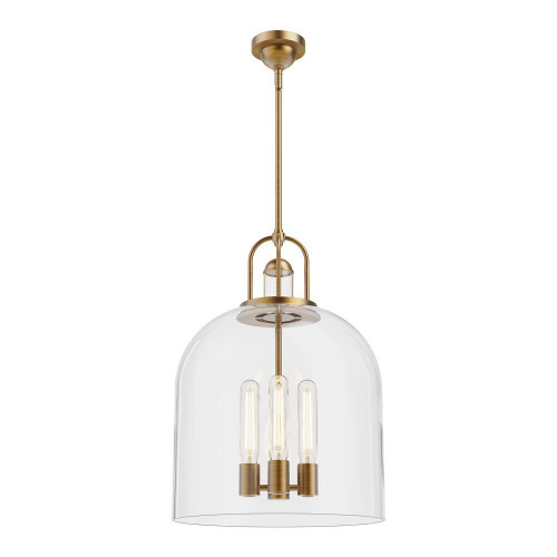 Alora Lighting Lancaster Pendant, 5-Light, Aged Gold, 22.63"H 