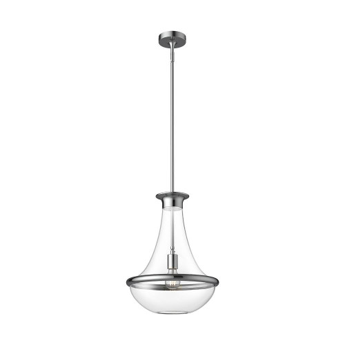Alora Lighting Marcel Pendant, 1-Light, Chrome, 18.5"H 