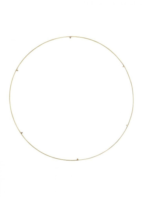 Visual Comfort & Co. Modern Collection Trellis Spacer Round, Natural Brass, 18.3"W (700TRSRNGR650NB 70PGCKN) 