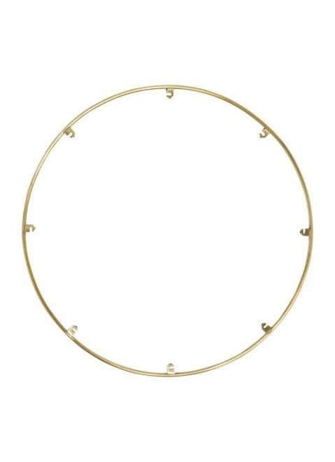 Visual Comfort & Co. Modern Collection Trellis Spacer Round, Natural Brass, 18.3"W (700TRSRNGR818NB 70PGCKT) 