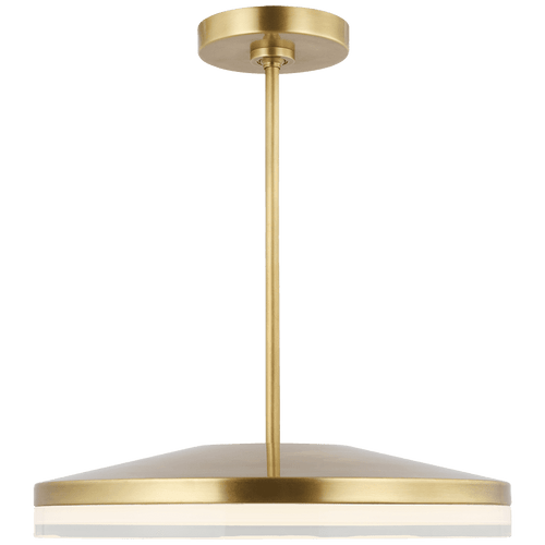 Visual Comfort & Co. Modern Collection Wyatt Large Pendant, 1-Light, LED, Natural Brass, 16"W (700TDWYT16NB-LED930 70PGFHY) 