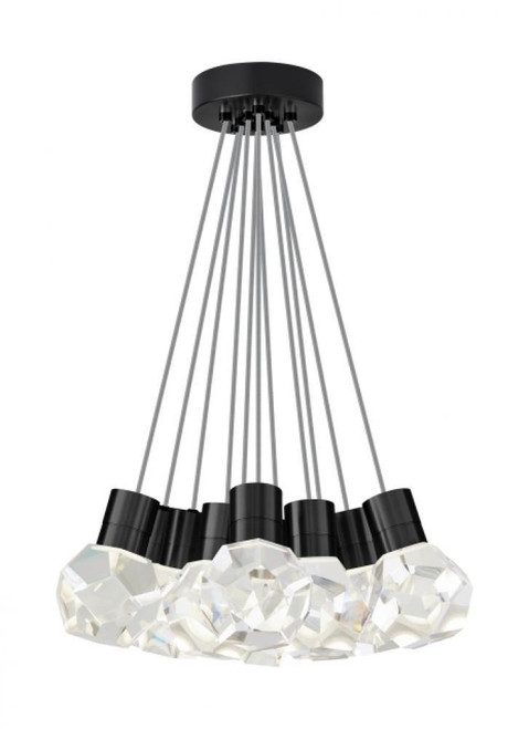 Visual Comfort & Co. Modern Collection Kira Ceiling Pendant, 11-Light, LED, Black, 20"W (700TDKIRAP11IB-LEDWD 70PGKD7) 