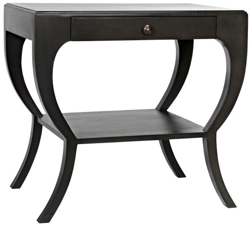 Noir Maude Side Table, 1-Drawer, Pale, 28.5"H (GTAB711P YUU6013NRY) 