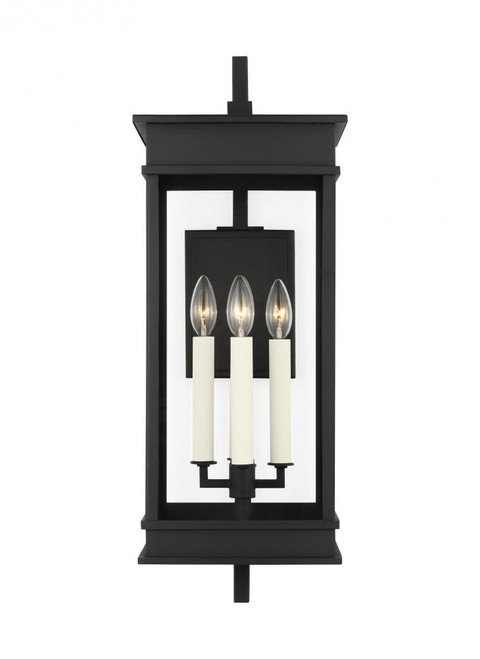 Visual Comfort & Co. Studio Collection Cupertino Wall Lantern, 4-Light, Textured Black, 25.63"H (CO1444TXB 70733M5) 