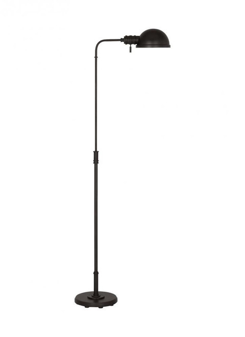 Visual Comfort & Co. Studio Collection Belmont Floor Lamp, 1-Light, LED, Aged Iron, 64"H (CT1251AI1 70733M2) 