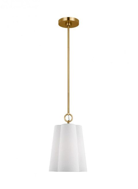 Visual Comfort & Co. Studio Collection Bronte Chandelier, 1-Light, Burnished Brass, 9.25"W (KSP1071BBS 70734ML) 