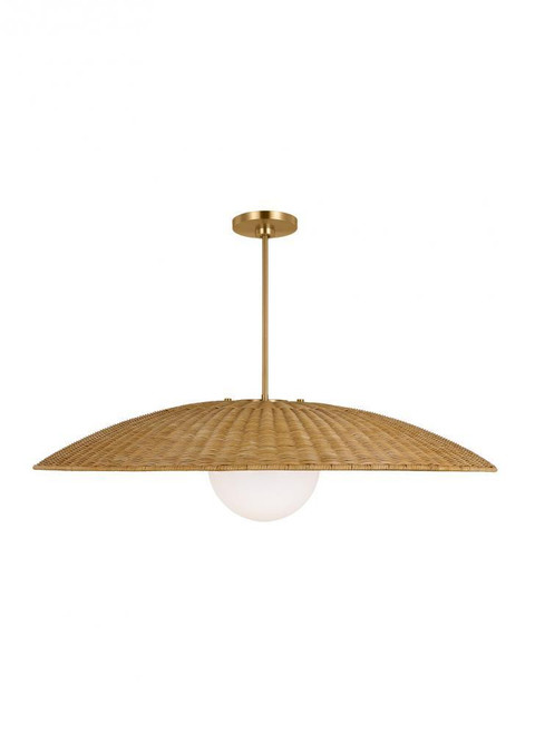 Visual Comfort & Co. Studio Collection Mari Pendant, 1-Light, Burnished Brass, 40"W (KSP1121BBS 70734N1) 