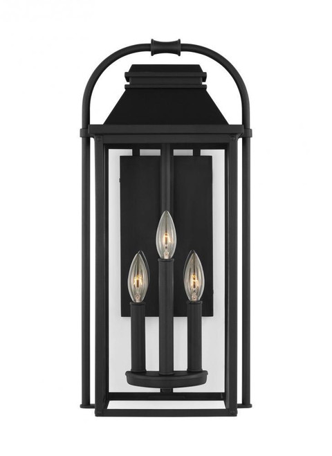 Visual Comfort & Co. Studio Collection Wellsworth Lantern, 3-Light, Textured Black, 22.5"H (OL13201TXB 70735KY) 