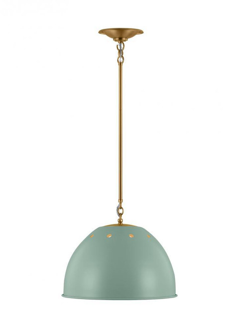 Visual Comfort & Co. Studio Collection Robbie Large Pendant, 1-Light, Eucalyptus, 15.38"W (TP1181EPSBBS 70735MK) 