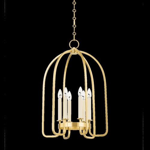 Hudson Valley Oakville Lantern, 6-Light, Aged Brass, 28"H (6318-AGB ACJX6) 