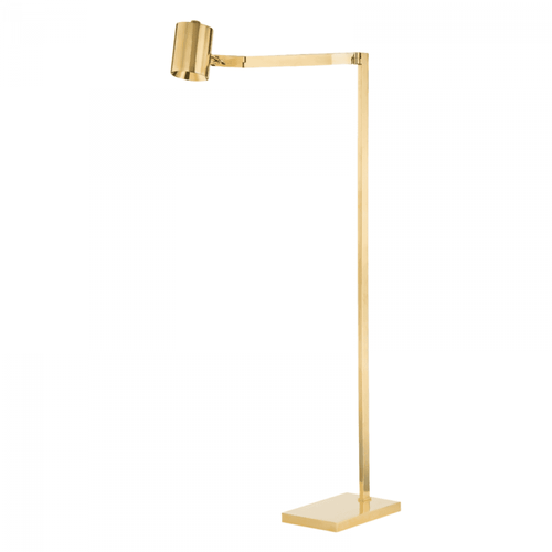 Hudson Valley Highgrove Floor Lamp, 1-Light, Aged Brass, Brass Shade, 54.25"H (MDSL1702-AGB ACKW1) 