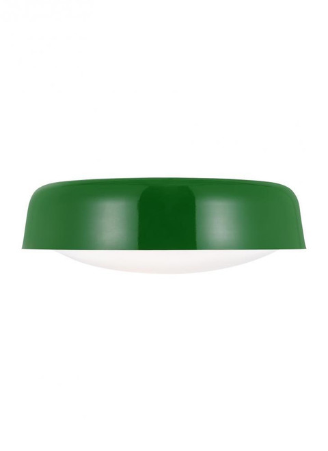 Visual Comfort & Co. Studio Collection Draper Large Flush Mount, 2-Light, Green, 15.88"W (KSF1102GRN 70736LE) 