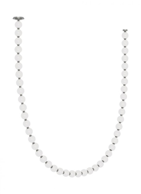 Visual Comfort & Co. Modern Collection Perle Chandelier, LED, Polished Nickel, 143.9"H (SLCH22430NS 70PKH5R) 