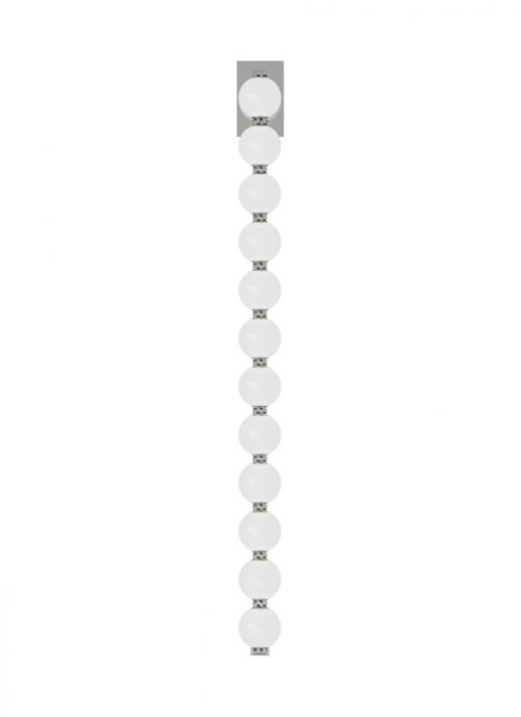 Visual Comfort & Co. Modern Collection Perle Wall Sconce, LED, Polished Nickel, 40.3"H (SLWS23030N 70PKH77) 