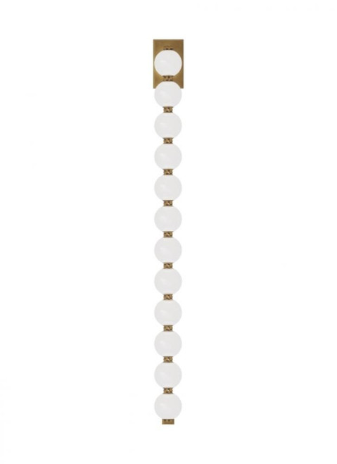 Visual Comfort & Co. Modern Collection Perle Wall Sconce, LED, Natural Brass, 40.3"H (SLWS23030NB 70PKH78) 