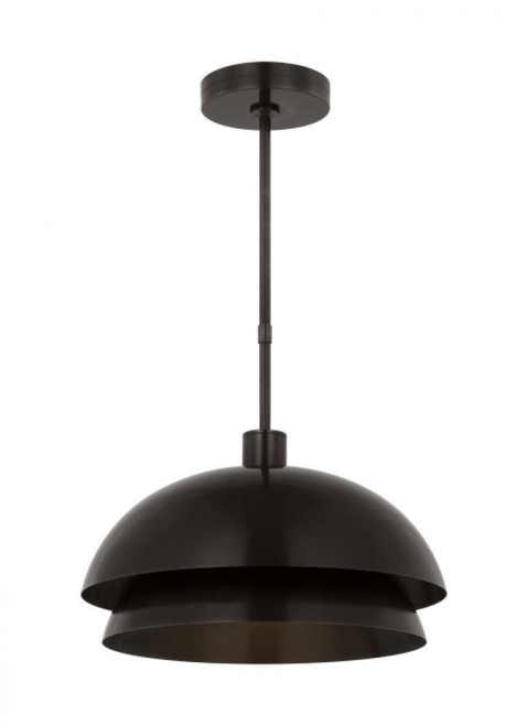Visual Comfort & Co. Modern Collection The Shanti Ceiling Pendant, 1-Light, LED, Dark Bronze, 20.5"W (SLPD13427BZ 70PKJ4Z) 