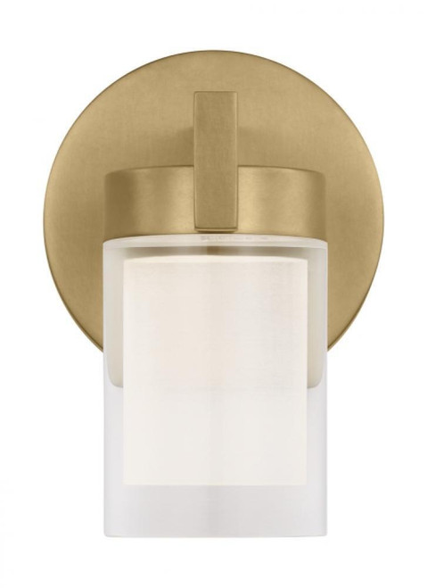 Visual Comfort & Co. Modern Collection Esfera Small Sconce, 1-Light, LED, Natural Brass, 5.9"H (KWWS19927NB 70PKG59) 