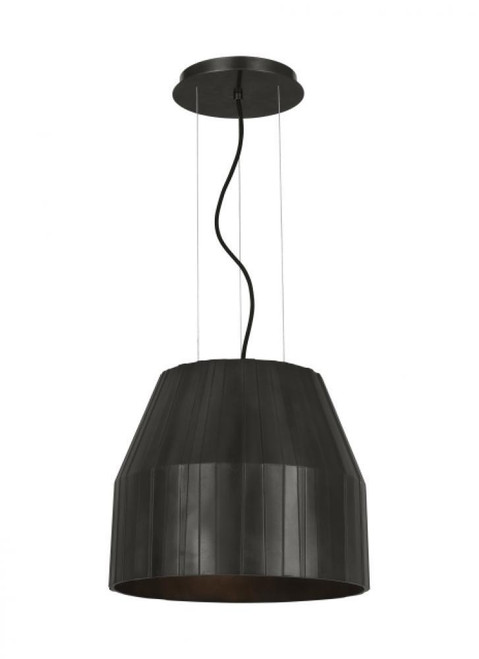 Visual Comfort & Co. Modern Collection The Bling Large 1-Light Damp Rated Integrated Dimmable LED Ceiling Pendant in Plated Dark Bronze, Visual Comfort & Co. Modern Collection CDPD17727PZ 70PKF84 