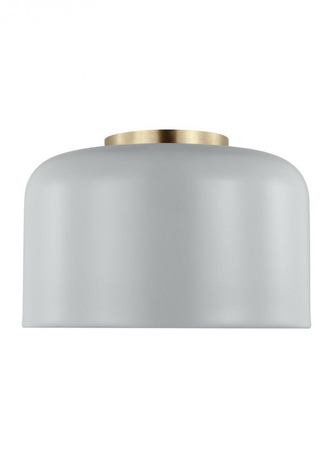 Visual Comfort & Co. Studio Collection Malone Flush Mount, 1-Light, LED, Matte Grey, 10.75"W (7505401EN3-118 70703YD) 